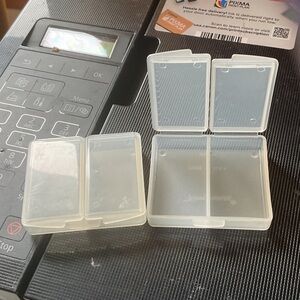 Tupperware clear divided pill case